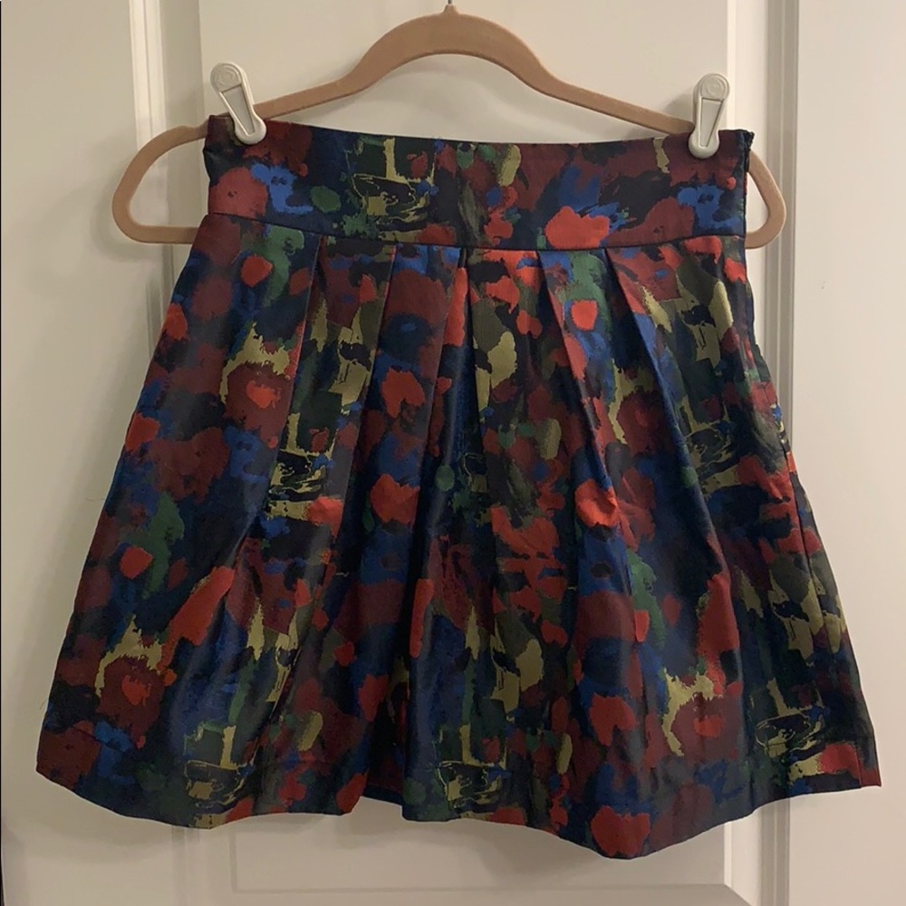Forever21 colorful short party skirt with side zip